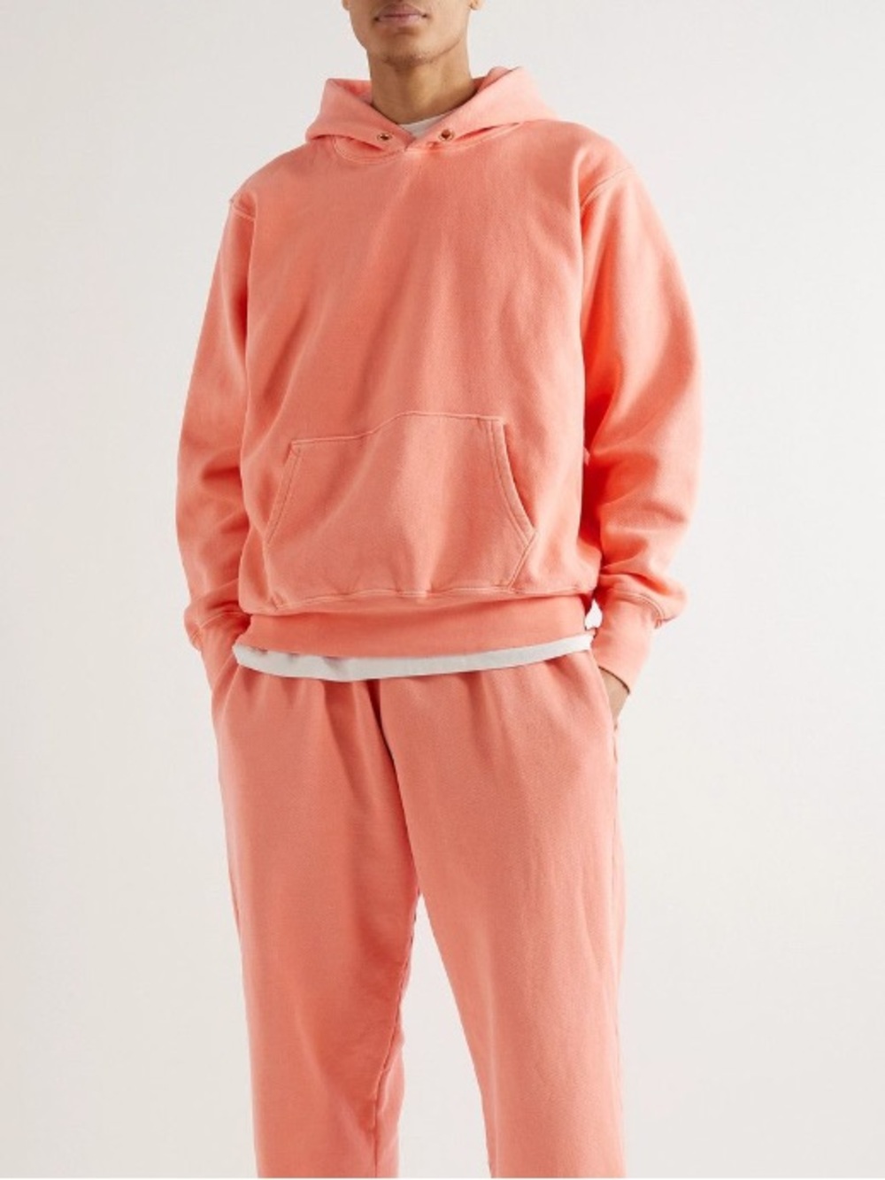 Les Tien Hoodie - Orange Pullover Hoodie, Unisex size M